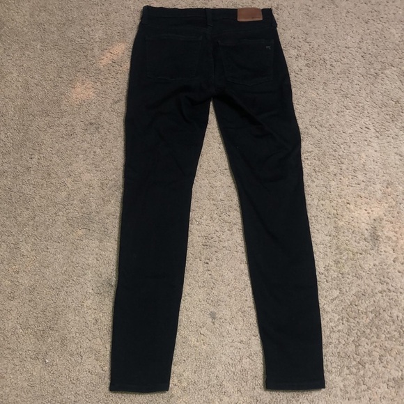 Madewell 9" Skinny Skinny High Riser Jeans Black Frost 26 Tall - Picture 9 of 14
